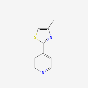 molecular formula C9H8N2S B8458189 4-(4-Methyl-2-thiazolyl)pyridine 