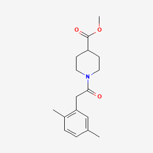 molecular formula C17H23NO3 B8458200 Methyl 1-[(2,5-dimethylphenyl)acetyl]-4-piperidinecarboxylate CAS No. 922516-12-9