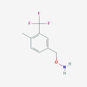molecular formula C9H10F3NO B8458208 O-(4-Methyl-3-trifluoromethyl-benzyl)-hydroxylamine 