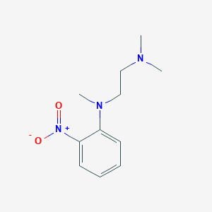 molecular formula C11H17N3O2 B8458220 N,N,N'-trimethyl-N'-(2-nitrophenyl)-1,2-ethanediamine 