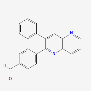 4-(3-Phenyl-1,5-naphthyridin-2-yl)benzaldehyde