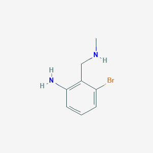 molecular formula C8H11BrN2 B8458278 3-Bromo-2-methylaminomethyl-phenylamine 