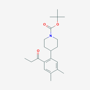 Tert-butyl 4-(4,5-dimethyl-2-propionylphenyl)piperidine-1-carboxylate