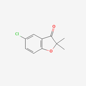 molecular formula C10H9ClO2 B8458337 5-Chloro-2,2-dimethyl-3-benzofuranone 