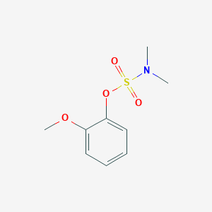 molecular formula C9H13NO4S B8458418 Dimethylsulfamic acid 2-methoxyphenyl ester 
