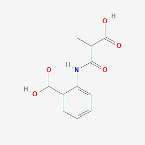 molecular formula C11H11NO5 B8458425 2-[(2-Carboxy-1-oxopropyl)amino]benzoic acid 