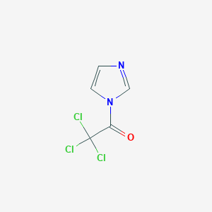 molecular formula C5H3Cl3N2O B8458445 N-Trichloroacetylimidazole 