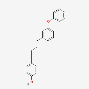molecular formula C24H26O2 B8458530 Phenol, 4-[1,1-dimethyl-4-(3-phenoxyphenyl)butyl]- CAS No. 89765-31-1