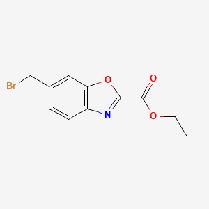 2-Benzoxazolecarboxylic acid, 6-(bromomethyl)-, ethyl ester