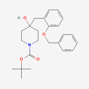 Tert-butyl 4-(2-(benzyloxy)benzyl)-4-hydroxypiperidine-1-carboxylate