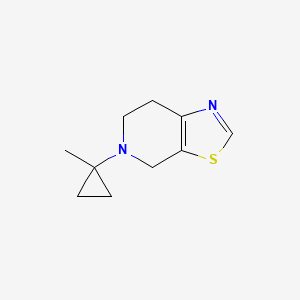 molecular formula C10H14N2S B8458644 5-(1-Methylcyclopropyl)-4,5,6,7-tetrahydrothiazolo-[5,4-c]pyridine 