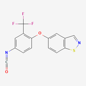 1,2-Benzisothiazole, 5-[4-isocyanato-2-(trifluoromethyl)phenoxy]-