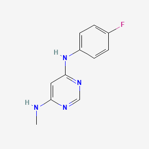 N4-(4-fluorophenyl)-N6-methylpyrimidine-4,6-diamine