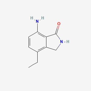 molecular formula C10H12N2O B8458687 7-Amino-4-ethylisoindolinone 