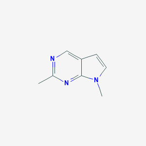 B084587 2,7-Dimethyl-7H-pyrrolo[2,3-d]pyrimidine CAS No. 14356-75-3