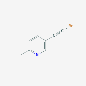 molecular formula C8H6BrN B8458751 5-(Bromoethynyl)-2-methylpyridine CAS No. 218431-39-1