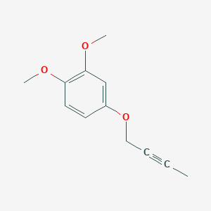 molecular formula C12H14O3 B8458758 4-But-2-ynyloxy-1,2-dimethoxybenzene 