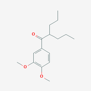 molecular formula C16H24O3 B8458837 3',4'-Dimethoxy-2-propylvalerophenone 