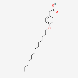 molecular formula C22H36O3 B8458859 p-Tetradecyloxyphenylacetic acid CAS No. 63290-17-5