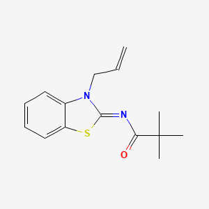 (Z)-N-(3-allylbenzo[d]thiazol-2(3H)-ylidene)pivalamide