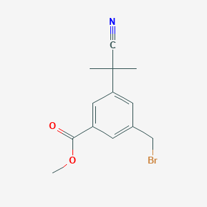 Methyl 3-bromomethyl-5-(1-cyano-1-methylethyl)benzoate