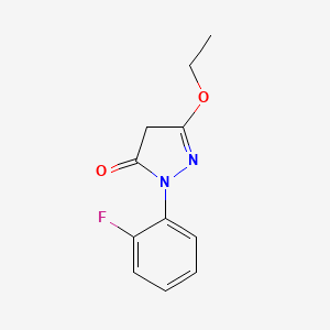 molecular formula C11H11FN2O2 B8458895 5-ethoxy-2-(2-fluorophenyl)-2,4-dihydro-3H-pyrazol-3-one 