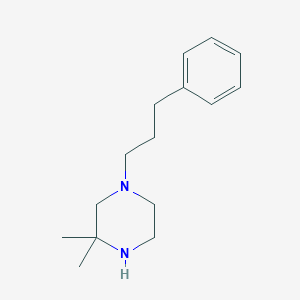 molecular formula C15H24N2 B8458901 1-(3-Phenylpropyl)-3,3-dimethylpiperazine 
