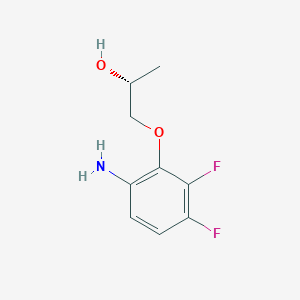 molecular formula C9H11F2NO2 B8458927 (R)-1-(2,3-Difluoro-6-aminophenoxy)-2-propanol 