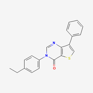 3-(4-Ethylphenyl)-7-phenylthieno[3,2-d]pyrimidin-4(3H)-one