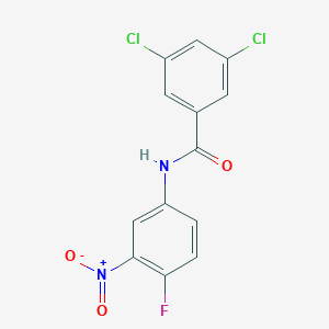 molecular formula C13H7Cl2FN2O3 B8458963 3,5-Dichloro-N-(4-fluoro-3-nitro-phenyl)-benzamide 