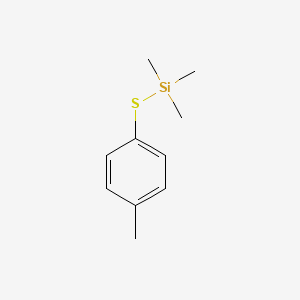 molecular formula C10H16SSi B8458982 Silane, trimethyl[(4-methylphenyl)thio]- CAS No. 38325-59-6