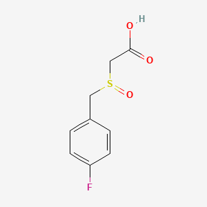 molecular formula C9H9FO3S B8458995 2-(4-Fluorobenzylsulfinyl)acetic acid 