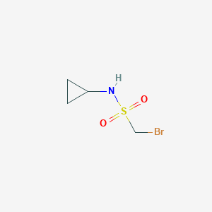 molecular formula C4H8BrNO2S B8459005 C-bromo-N-cyclopropyl-methane sulphonamide 