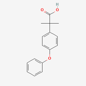molecular formula C16H16O3 B8459027 2-Methyl-2-(4-phenoxyphenyl)propanoic acid CAS No. 5031-80-1