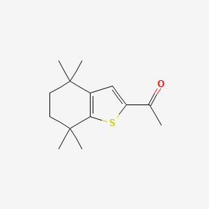 1-(4,4,7,7-Tetramethyl-4,5,6,7-tetrahydro-1-benzothiophen-2-yl)ethan-1-one