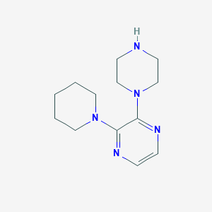 molecular formula C13H21N5 B8459049 2-(Piperazin-1-yl)-3-(piperidin-1-yl)pyrazine 