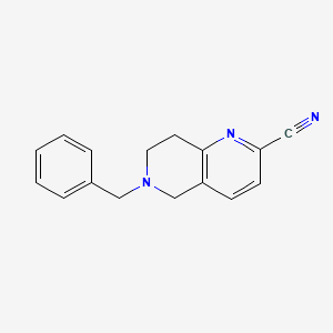 6-Benzyl-5,6,7,8-tetrahydro-1,6-naphthyridine-2-carbonitrile