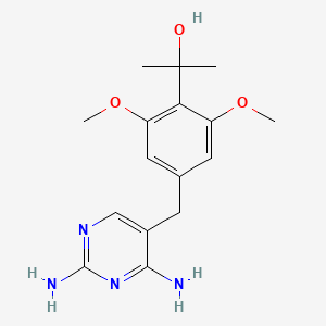 Benzyl alcohol, 4-(2,4-diamino-5-pyrimidinylmethyl)-2,6-dimethoxy-alpha,alpha-dimethyl-