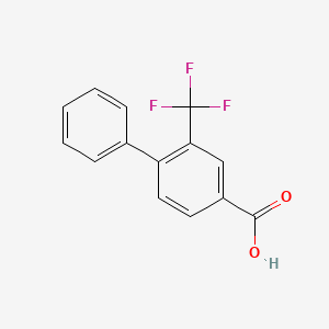molecular formula C14H9F3O2 B8459157 2-(Trifluoromethyl)-4-biphenylcarboxylic acid 