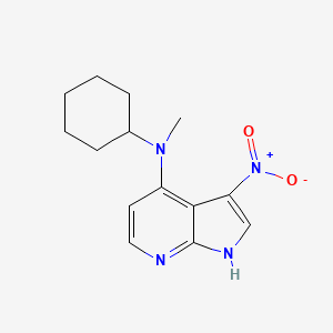 N-cyclohexyl-N-methyl-3-nitro-1H-pyrrolo[2,3-b]pyridin-4-amine