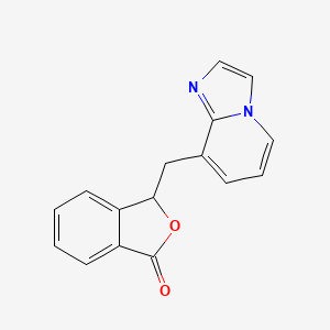 molecular formula C16H12N2O2 B8459198 3-(imidazo[1,2-a]pyridin-8-ylmethyl)isobenzofuran-1(3H)-one 