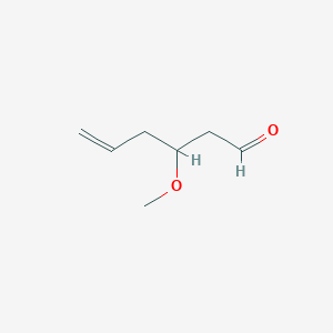 molecular formula C7H12O2 B8459206 3-Methoxy-5-hexenal 