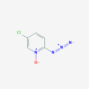 molecular formula C5H3ClN4O B8459235 Pyridine, 2-azido-5-chloro-, 1-oxide CAS No. 57097-36-6