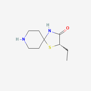 molecular formula C9H16N2OS B8459269 (S)-2-Ethyl-1-thia-4,8-diaza-spiro[4.5]decan-3-one CAS No. 623168-01-4