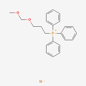 molecular formula C23H26BrO2P B8459298 Phosphonium, [3-(methoxymethoxy)propyl]triphenyl-, bromide CAS No. 194227-13-9