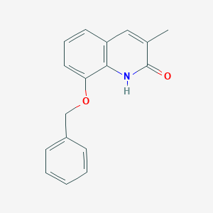 molecular formula C17H15NO2 B8459331 8-Benzyloxy-3-methyl-1H-quinolin-2-one 