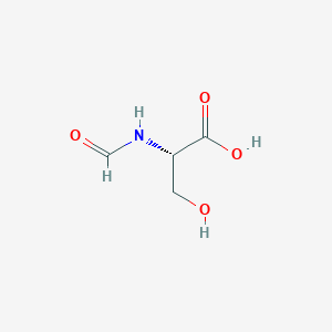 molecular formula C4H7NO4 B8459338 N-formyl serine 