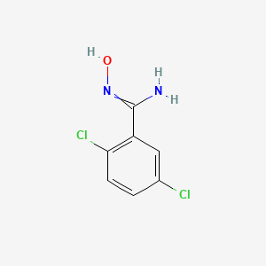 molecular formula C7H6Cl2N2O B8459362 2,5-dichloro-N-hydroxybenzenecarboximidamide 