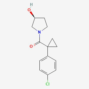 (3S)-1-((1-(4-chlorophenyl)cyclopropyl)carbonyl)pyrrolidin-3-ol