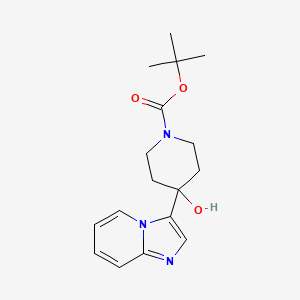 1-Piperidinecarboxylic acid,4-hydroxy-4-imidazo[1,2-a]pyridin-3-yl-,1,1-dimethylethyl ester